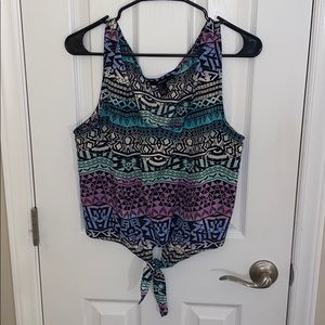 Aztec tank crop top